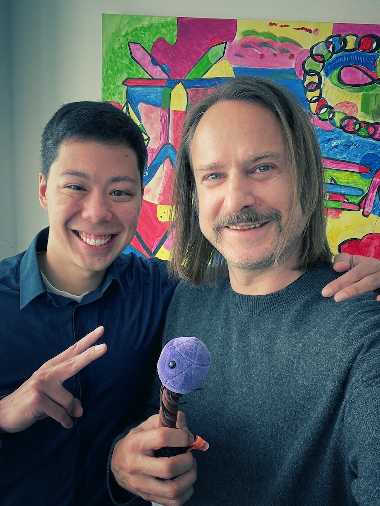 Philipp Baaske with founders he backs